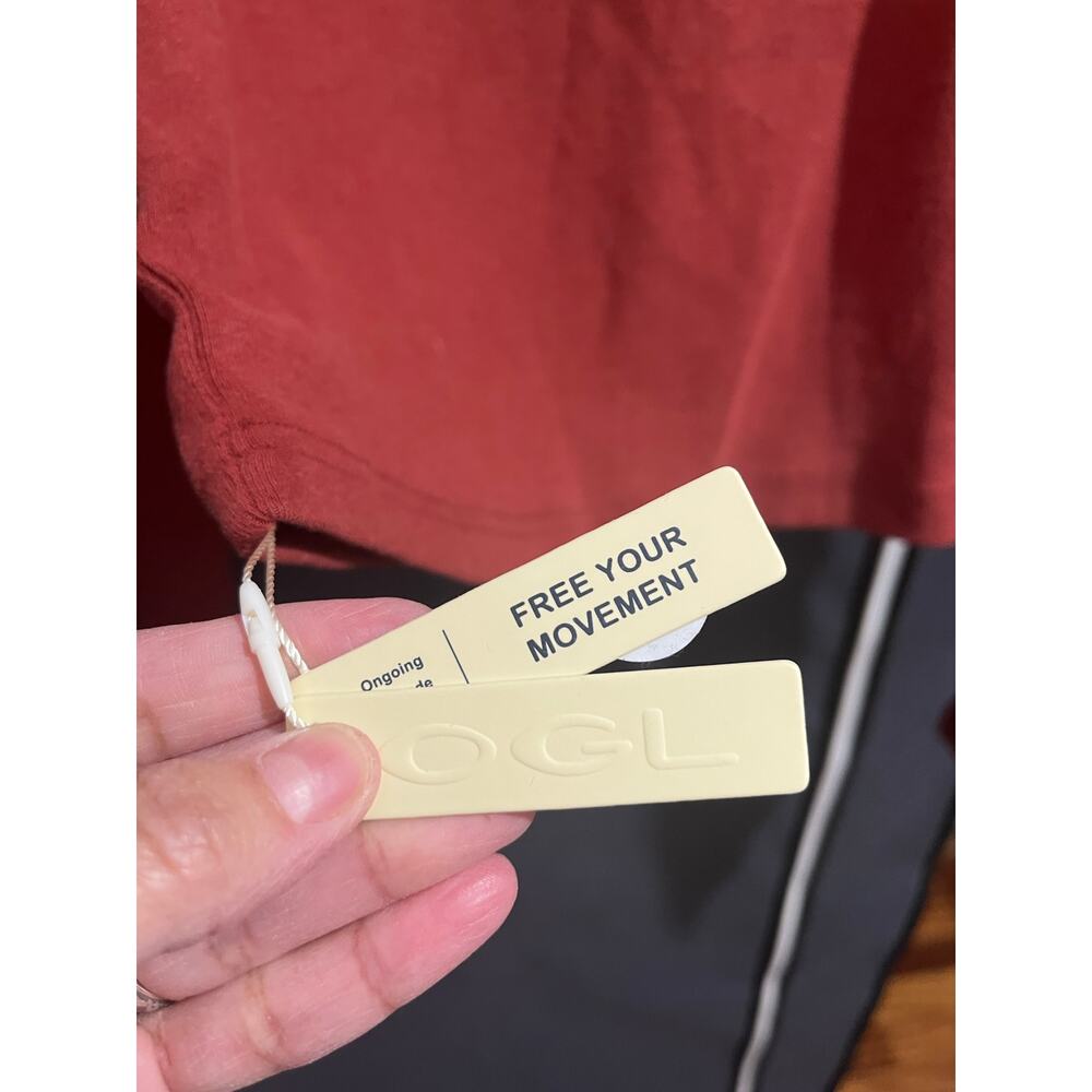 OGL Light Thermal Surplice Long Sleeve Top - Reddish/ Orange- Size M